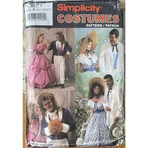 Simplicity Costume Sewing Pattern 7971 Beauty & The Beast